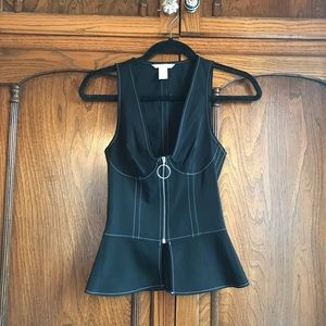 Structured bodice top